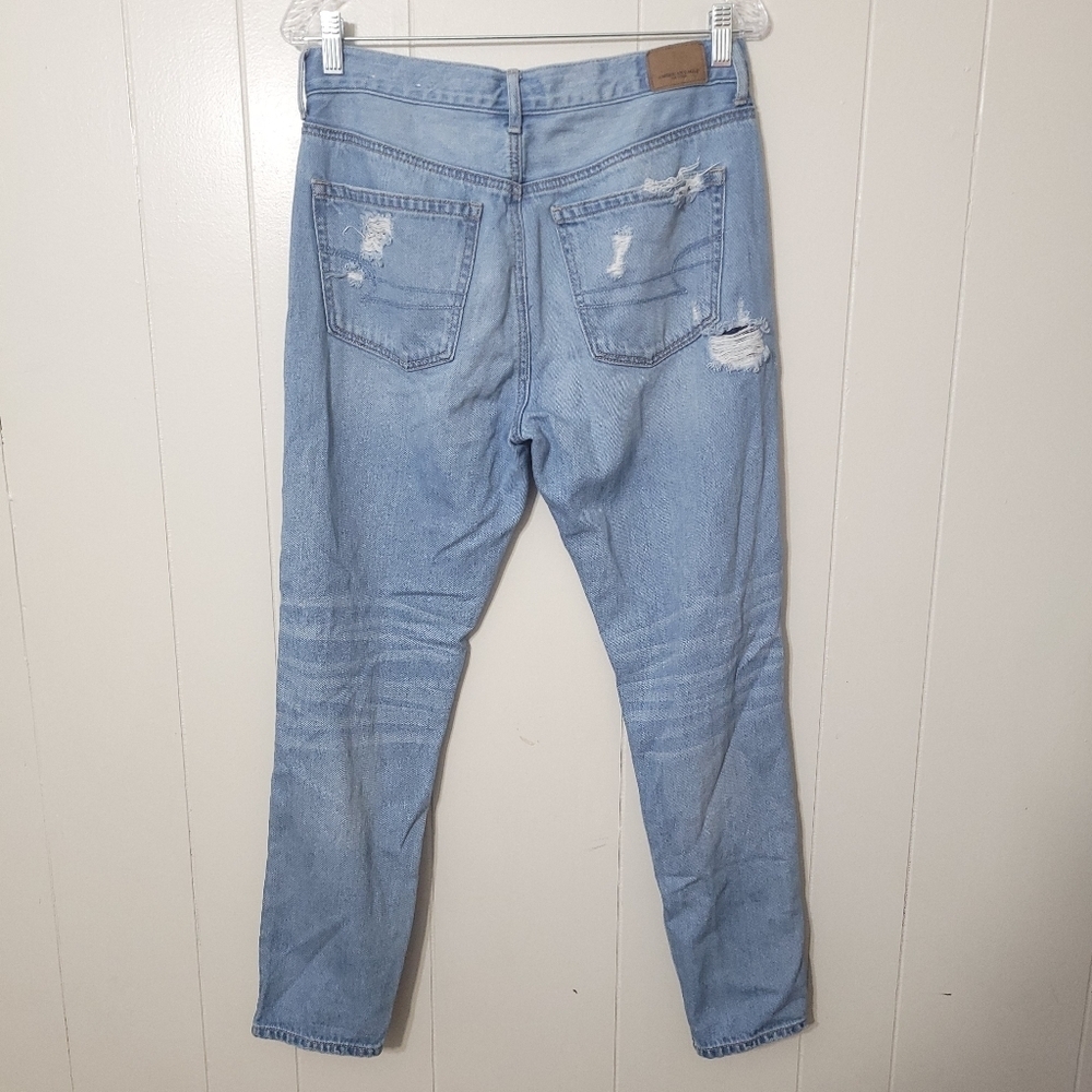 American eagle jeans high rise girlfriend blue size 6 - Picture 6 of 13